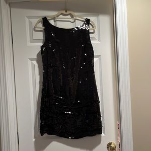 black lace shrug for dresses Lenny Lace Shrug Top in Slinky Black with Black Lace Trim main image 0